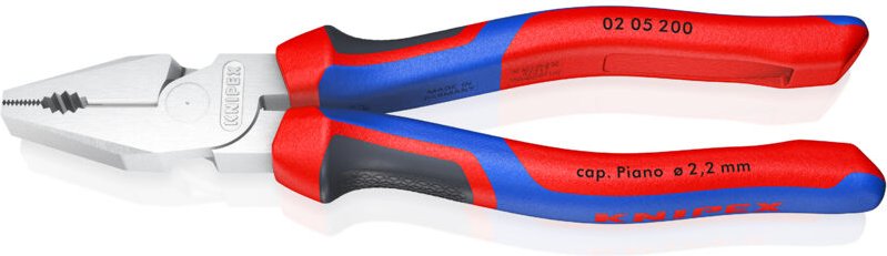 Thumbnail - Knipex - 02 05 200 Werkstatt Kraft-Kombizange 200 mm din iso 5746