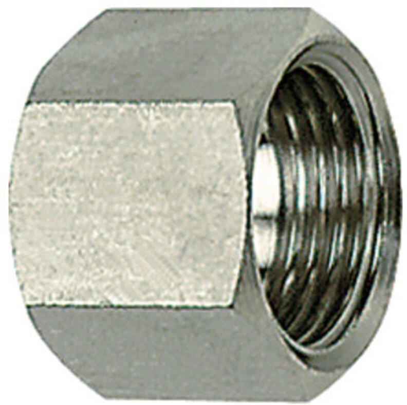 6-kant-Überwurfmutter, g 1/4, für Tüllengröße lw 9, es 1.4571 - Riegler