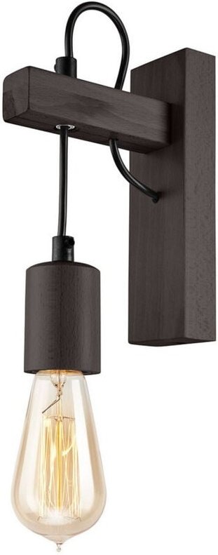 Lamkur Leon Industrial Wandleuchte Wenge, 1x E27