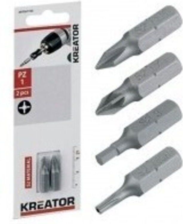 Schraubendreher-Bit 25mm Sechskant 4 (x2p) krt061410