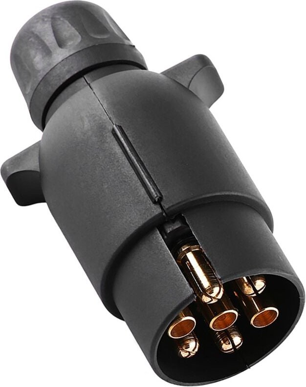 Sjlerst - 7-poliger Anhngerstecker 12V 7-poliger Elektrischer Anhngerstecker Typ n 7-poliger Wohnwagen-Verkabelungssteck...