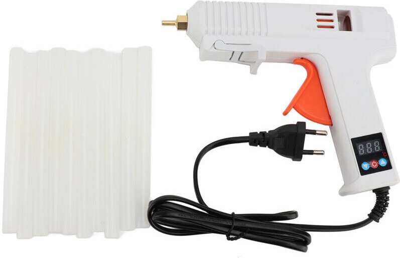 Eosnow Heißklebepistole, 120 W, einstellbare Temperatur, Industrie- und Haushalts-Heißklebepistole mit 10 x 11 mm Klebes...
