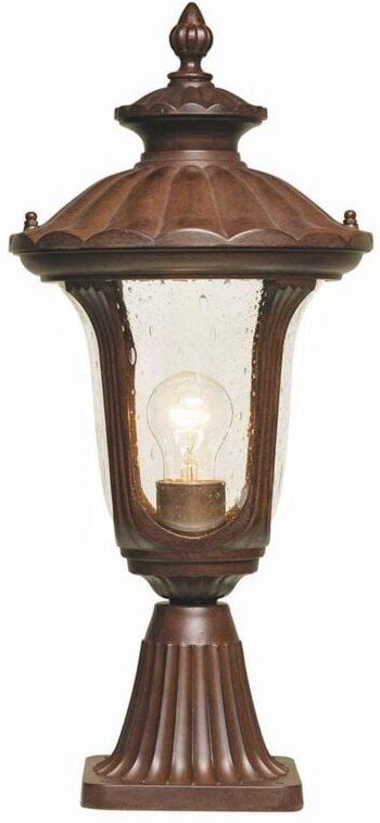 Elstead - Außenleuchte Wegleuchte Sockelleuchte h 51 cm Bronzepatina Gartenlampe Stahl