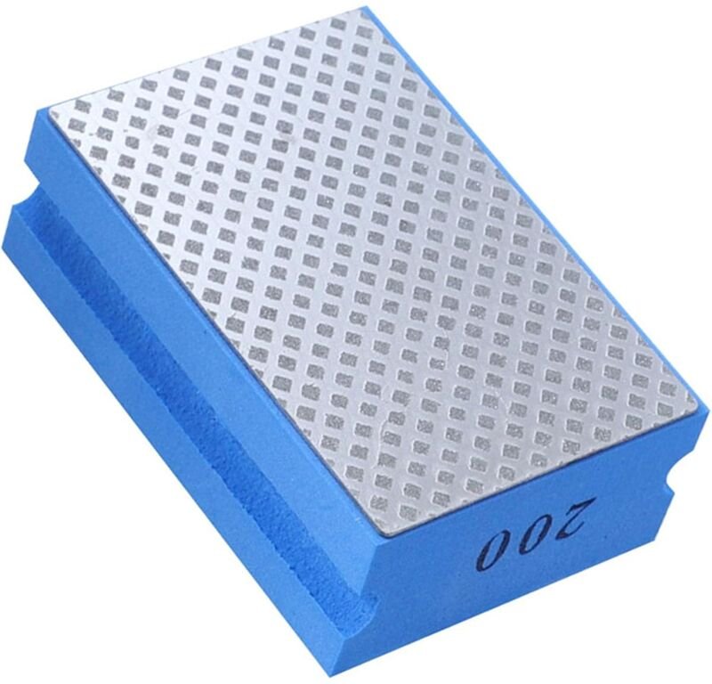 Diamant-Handschleifblock, Diamant-Polier-Handpads, zum Polieren von Stein, Glas, Fliesen, Körnung 200