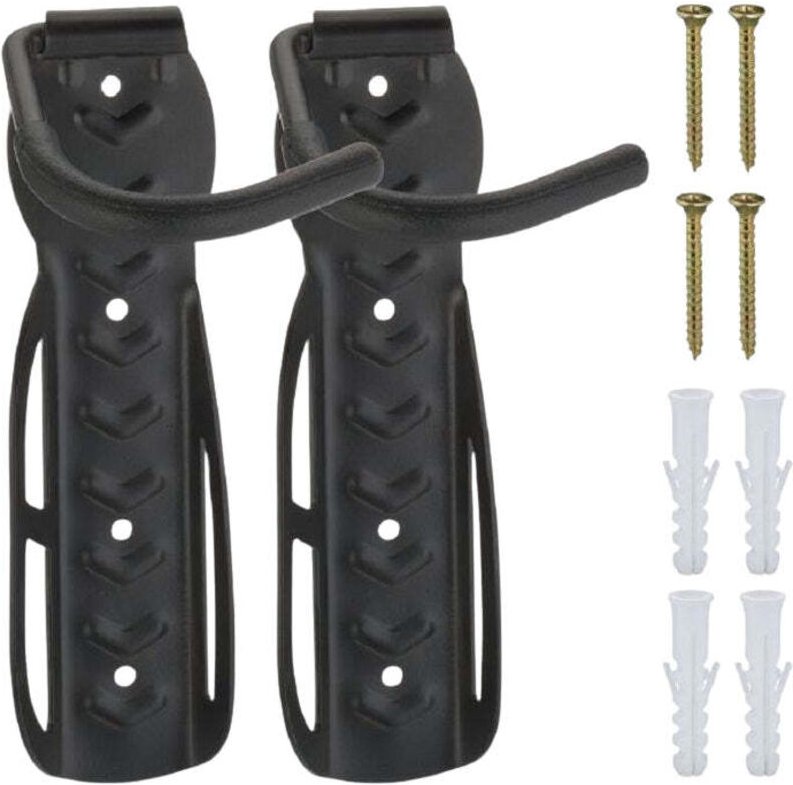 Schwarze wandhalterung fur fahrrader - 2 stk 88