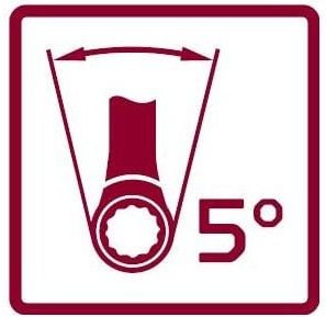 R07401719 Doppelringratschenschlüssel gerade SW17x19 mm