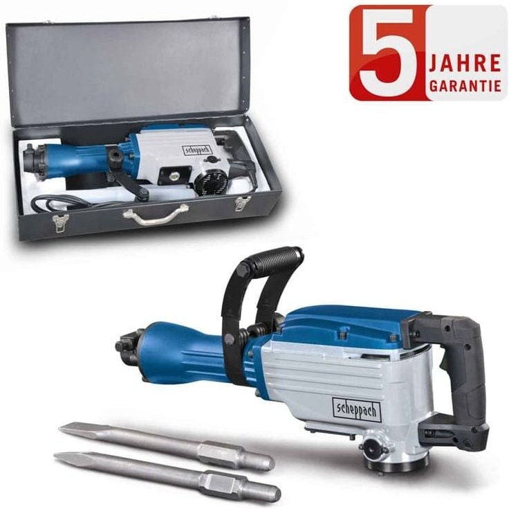 Abbruchhammer AB1600 1600W Stemmhammer 20 kg Meißelhammer Schlaghammer - Scheppach