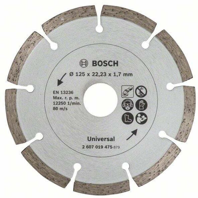 Bosch Diamanttrennscheibe für Baumaterial, Durchmesser: 125 mm - 2607019475