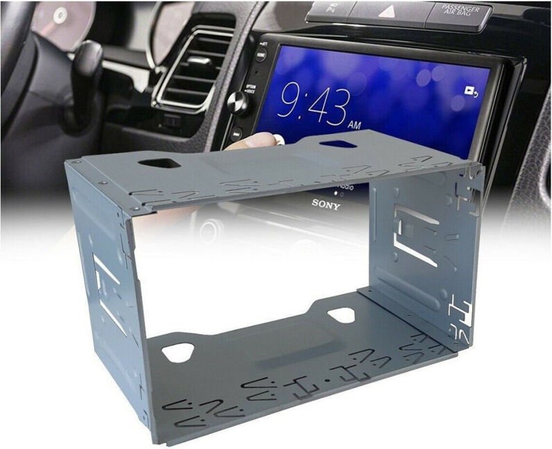 Trade Shop Traesio - Trade Shop - mascherina texlay für autoradio 2 din adattatore due stereo support plancia -