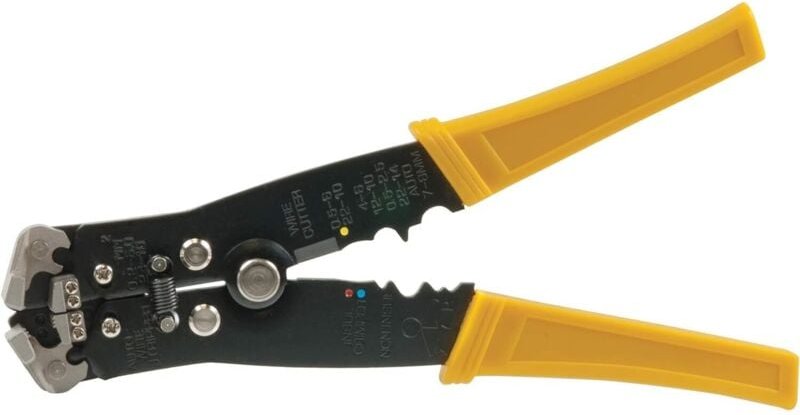 SW-Stahl 42410SB Abisolierzange automatisch I Abmantler selbsteinstellend für 0,2-6 mm² I Kabel Abisolierwerkzeug mit Dr...