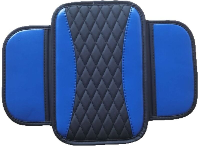 Auto-Armlehnenkissen, Armlehnenkissen aus Mikrofaser-Leder mit 2 Auto-Aufbewahrungstaschen, Auto-Innenausstattungs-Armle...