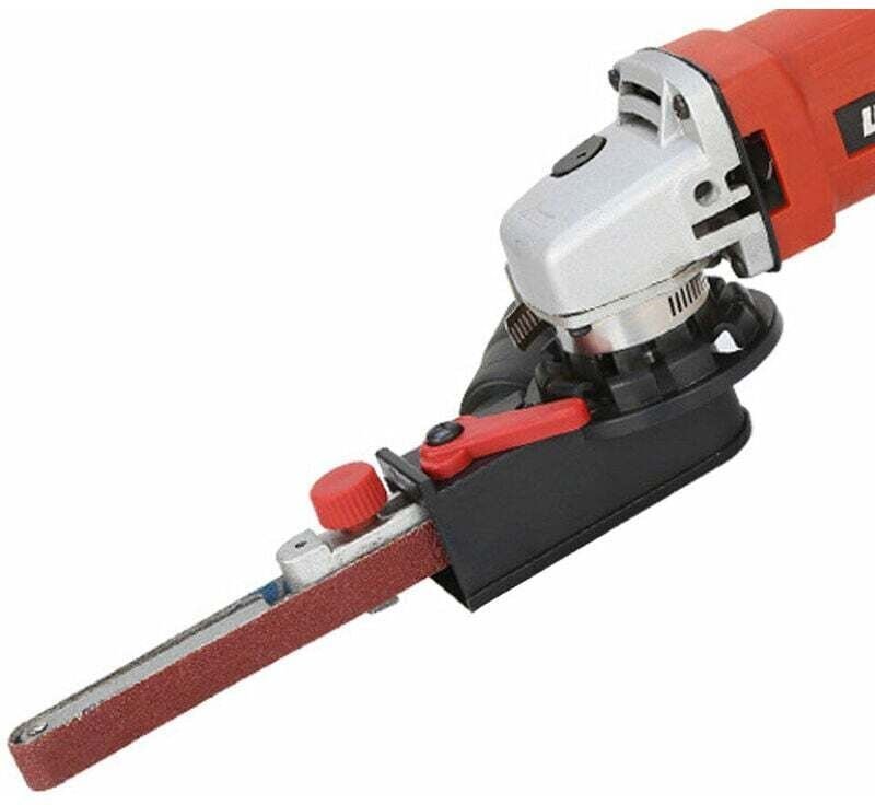 Multifunktions-Mini-DIY-Schleifgerät, Schleifband-Adapter, Bandbandschleifer für 115 mm 4,5 Zoll und 125 mm 5 Zoll elekt...