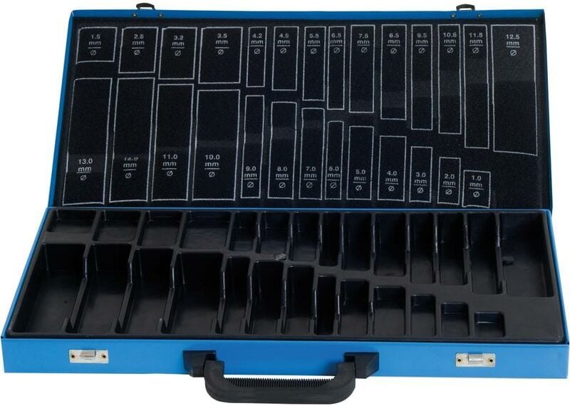 Metallmagazin leer blau 230-teilig, inkl. klm din 338 Format