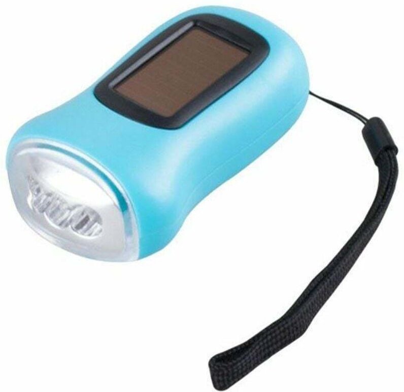 Solarbetriebene Handkurbel-Taschenlampe, Mini-Taschenlampe für den Außenbereich