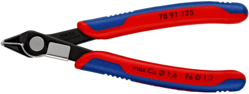 Knipex - Electronic Super Knips 78 91 125 mit Mehrko.-Hülle brüniert, 125 mm