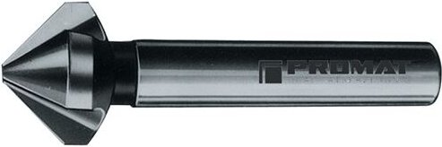 Thumbnail - Kegel- u. Entgratsenker DIN335C Typ va 90Grad D.6,3mm HSS-Co 3 Schneiden