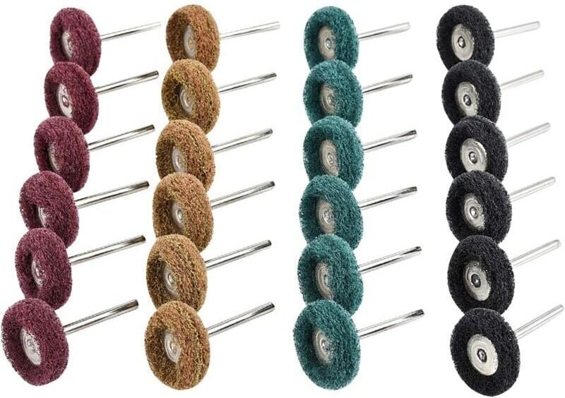 CHOYCLIT Polierhaube und Schwamm, 40-teiliges Bohrer-Polierset, Dremel-Zubehör, 25 mm Schleifpolier-Dremel-Rotationswerk...