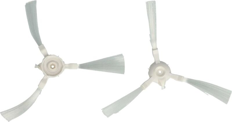 Vhbw - 2x Seitenbürste kompatibel mit Tefal Explorer 20 RG6875WH, RG6825WH Saugroboter - Reinigungsbürsten Set, weiß