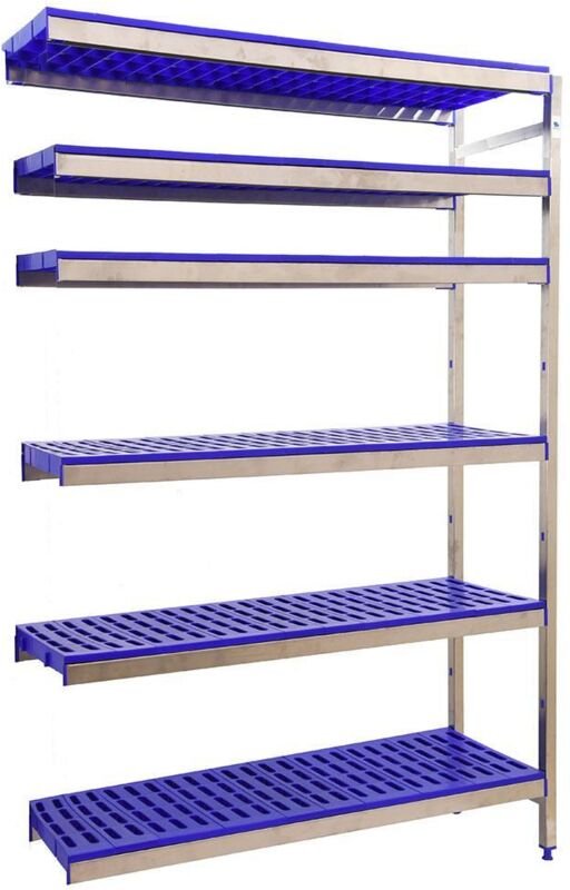 Simonrack Simoninox Regal aus Edelstahl mit 6 Regalen