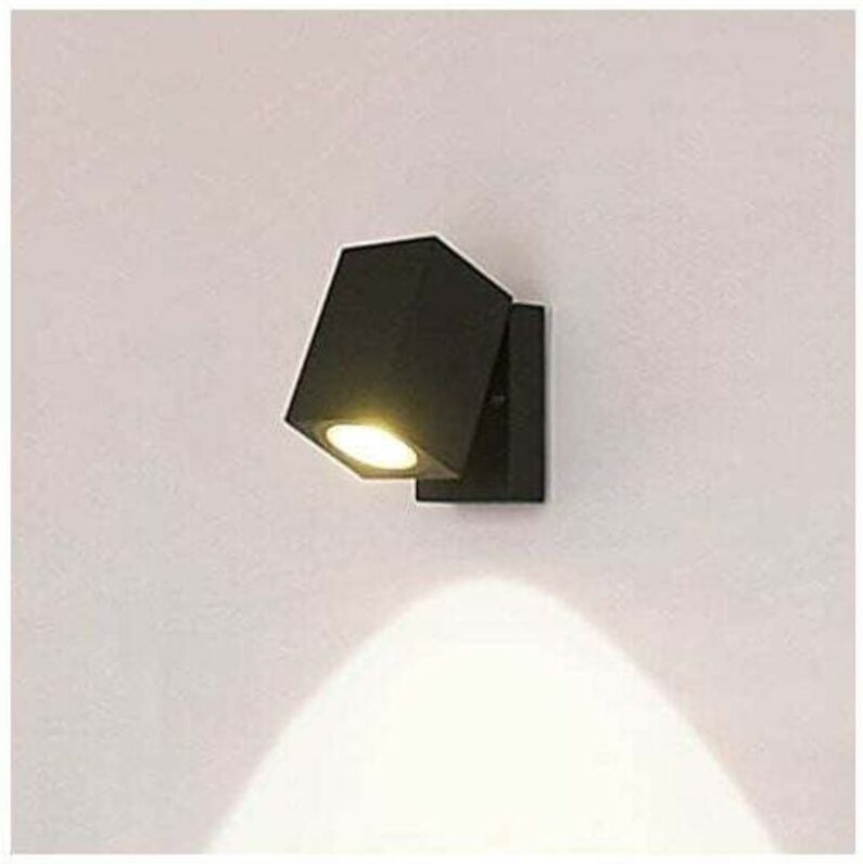 Wandbeleuchtung Innen-/Außenwandleuchte LED-Wandlampe, 5 W GU10 Moderne wasserdichte IP65-Aluminiumleuchte für den Innen...