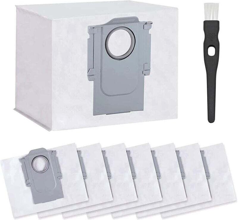 Vtizikl Lot de 8 Sacs d'aspirateur pour Calcul S7 MaxV Ultra / S7 Pro Ultra / Q7+ / Q7 Max+ / Q5+ Robot aspirateur, 3 l ...