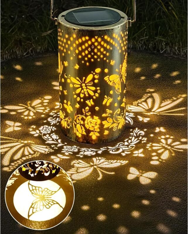 Solarleuchten Außen, 1 Stück Solarleuchten Außen im Garten, wasserdichte Solarlaterne Außen, Solarleuchten für Garten, O...