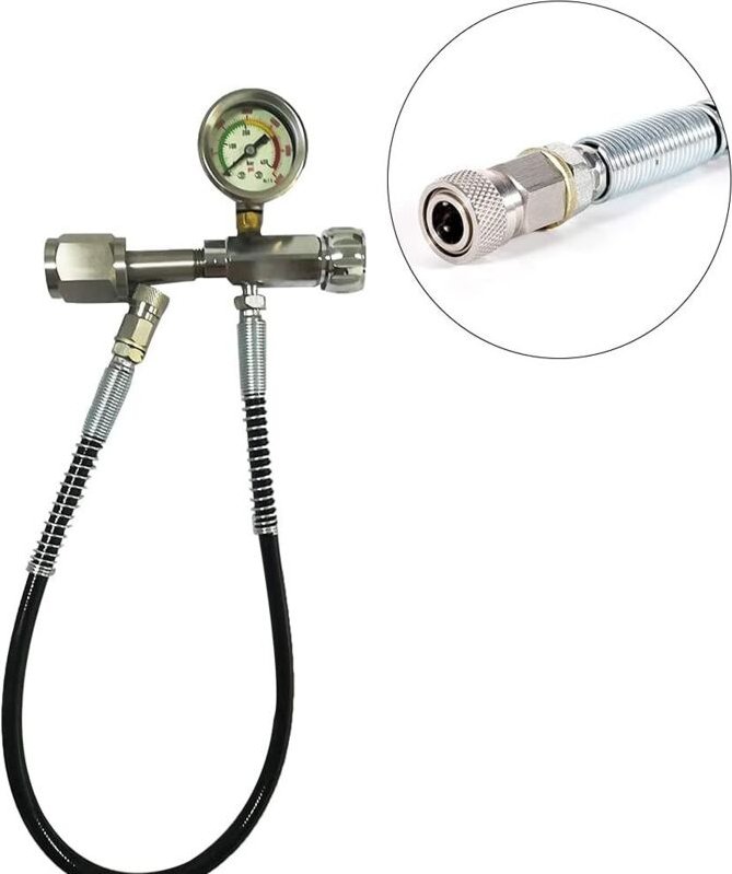PCP Nachfülladapter Paintball Luftgewehr Füllstation Adapter 0-4500PSI+ Hose