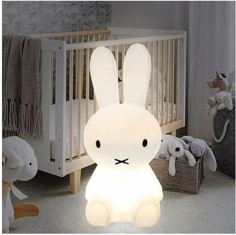 Kaninchen-Nachtlicht Baby Touch 7 Farben usb wiederaufladbar, zeitgesteuertes Kinder-Nachtlicht, Deko-Lampe zur Dekorati...