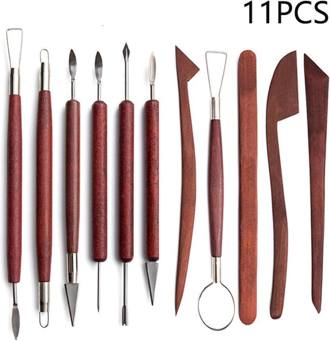 Andere Spezialwerkzeuge, Ton-Modellierset, 11-teiliges tragbares Polymer-Ton-Schnitzmesser-Set für DIY-Bastelprojekte