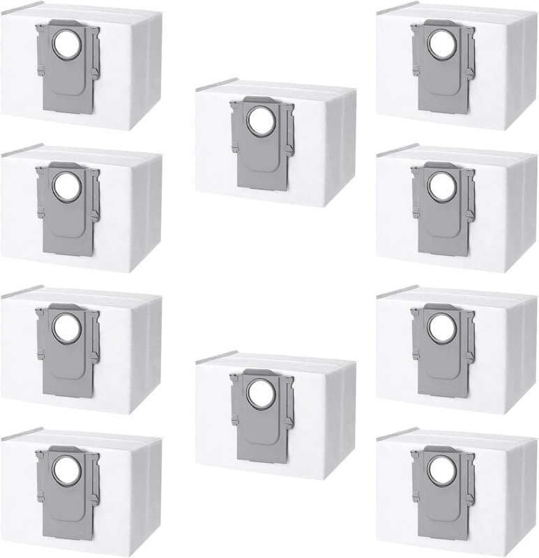 10er-Pack Staubbeutel für Roborock S8+/S8 Pro Ultra S7 MaxV Ultra S7 Pro Ultra Q7+ Q7 Max Plus Q5+ T8 Roboter-Staubsauge...
