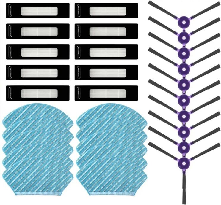 Für VCRM7 Seitenbürste Hepa-Filter Mopptücher Lappen