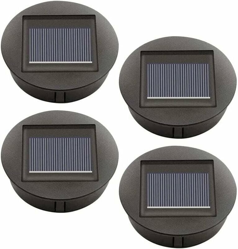 Thumbnail - 4er-Pack Solarleuchten-Ersatz mit LED-Glühbirnen, Top-Solarleuchten-Ersatz, LED-Solarpanel-Laternenabdeckung für hängend...