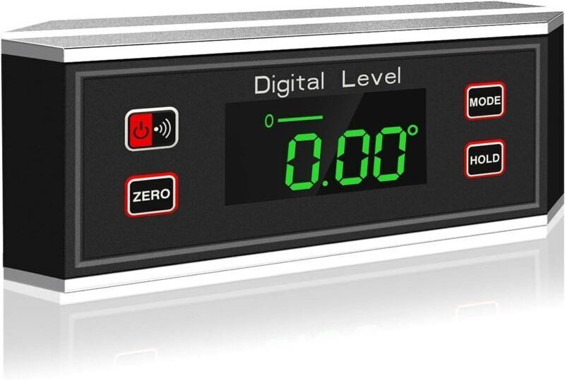 Digitaler Winkelmesser, Neigungsmesser, Winkeldetektor mit magnetischer V-Nut-Basis, für Automobil-, Holzbearbeitungs-, ...