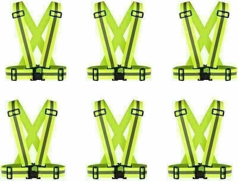 Reflektierende Weste, Sicherheitsweste – verstellbare elastische reflektierende Vorrichtung – geeignet zum Radfahren, Ge...