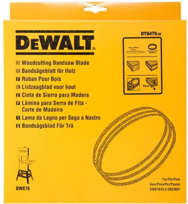 Bandsägeblatt 2215x4x0,6 mm 1,8 mm - Dewalt