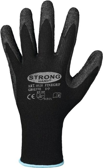 Thumbnail - Stronghand - 0520-07H Handschuhe Finegrip Größe 7 schwarz en 388 PSA-Kategorie ii