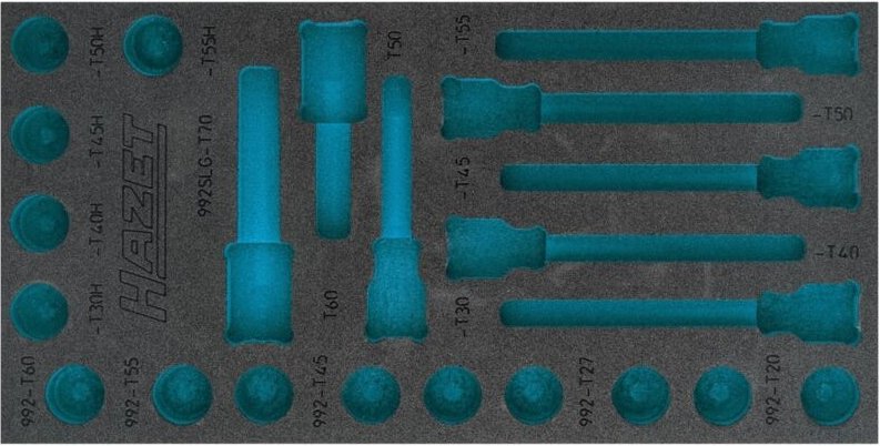 2K-Weichschaum-Einlage 163-492L - Hazet