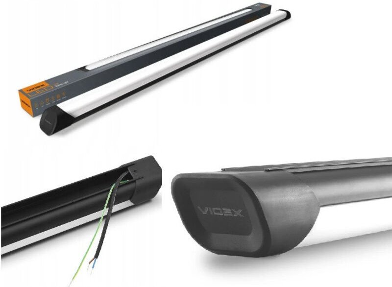 Aufputz-LED-Lampe aus Aluminium, 120 cm, 72 W, 8000 lm, 5000 K, Videx