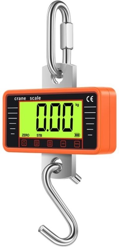 Bilancia digitale a sospensione per carichi pesanti da 500 kg/1100 libbre, ampio schermo LCD retroilluminato, strumento ...