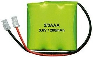 3,6Vdc 300mA 2/3AAAx3 Ni-Mh Akku Universalstecker