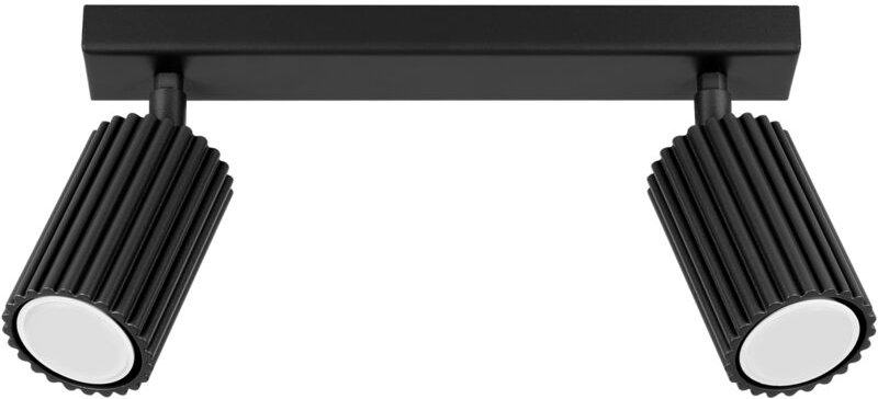 AMBER 2 GU10 Spotlight Black Alu Lumilo 15.207.80