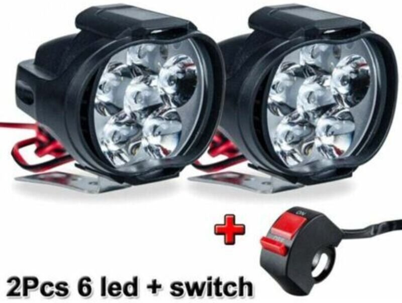 Motorrad-LED-Scheinwerfer, Auto-Zusatzscheinwerfer, Fahrlicht, geeignet für Motorräder, Motorräder, ATVs, UTVs, Rollerbe...