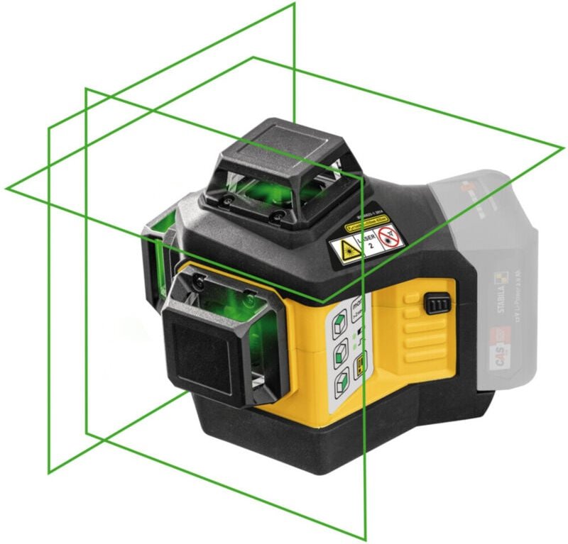 Stabila - Multilinien-Laser lax 600 g, 12-V-System, 5-teiliges Set, ohne Akku und Ladegerät cas