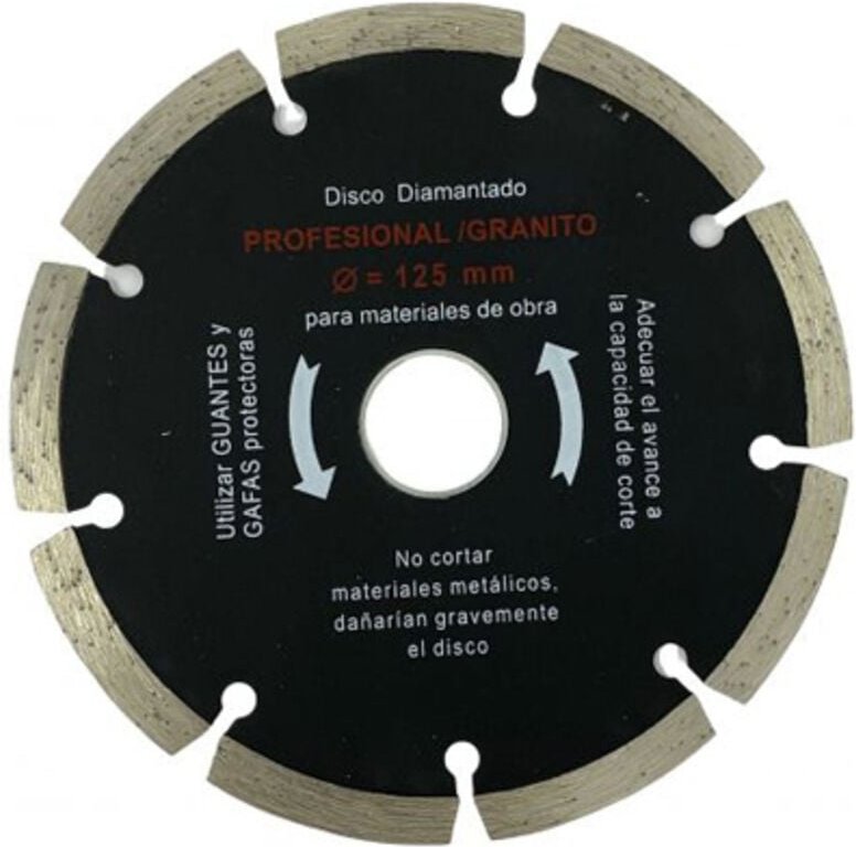 EDM - Matte Diamantscheibe. Harter 115 mm segmentierter Granit SP115