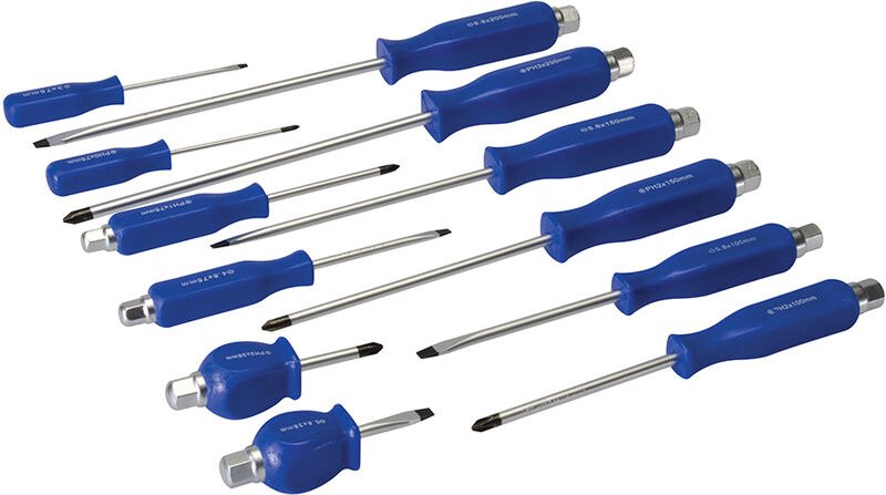 Maschinenbau-Schraubendreher, 12-tlg. Satz 12-tlg.