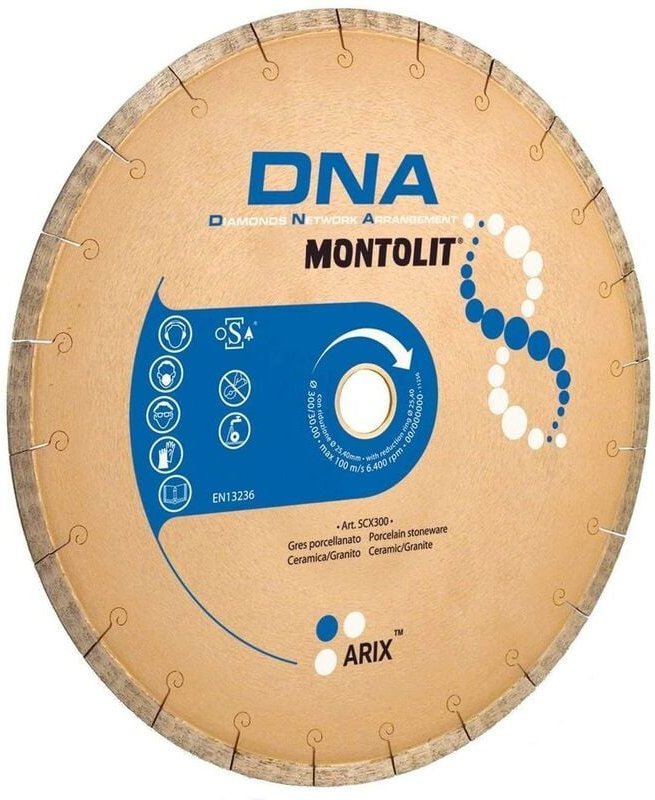 Disque de diamant 350 mm pour GRŽêS VITRIFIŽë CŽëRAMIQUE granit Montolit dna SCX350