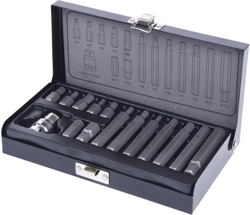 KS Tools 10mm Bit-Satz, 15-tlg, Innensechskant - 911.5040