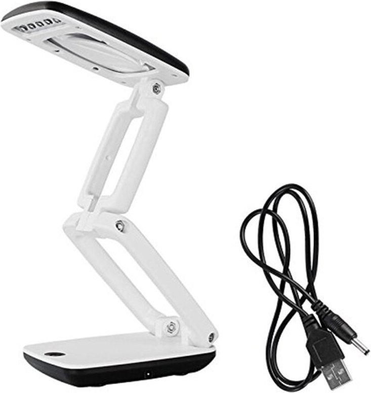 Tlily - Beleuchtete Schreibtischlupe Lampe mit Licht auf StäNder Led Tragbare Taschenlupe Visier Falten 3X zum Lesen, Ho...