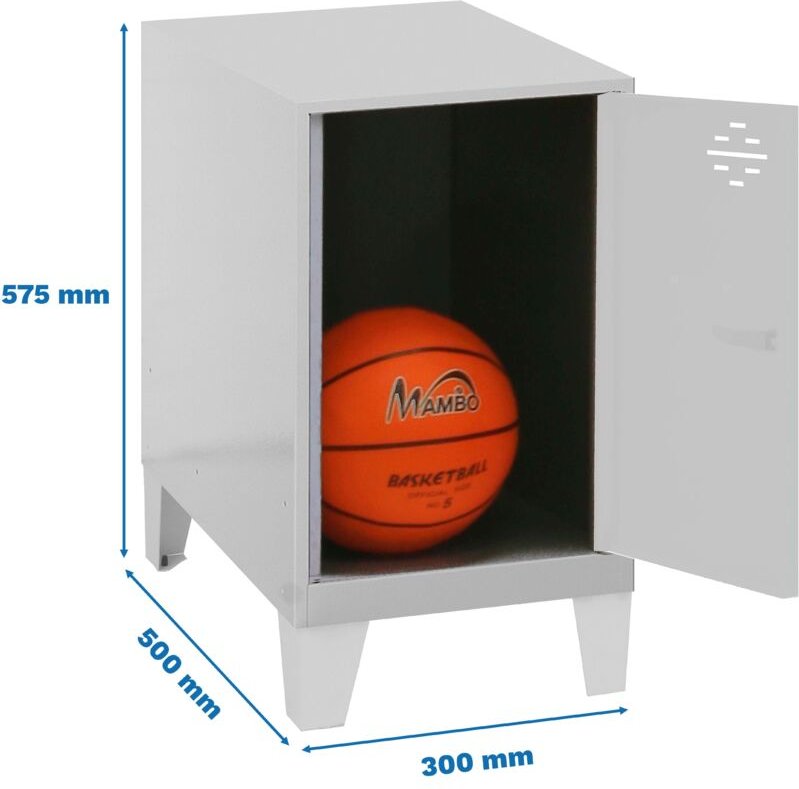 Simonrack Mini Metallschrank Grau 57,5x30x50 cm