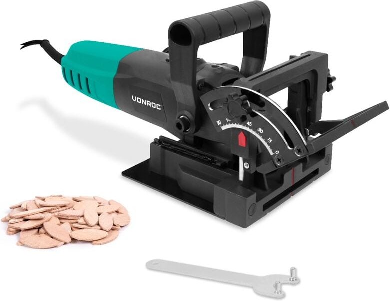 Vonroc - Flachdübelfräse 900W Inkl. 50 Flachdübeln und Staubbeutel